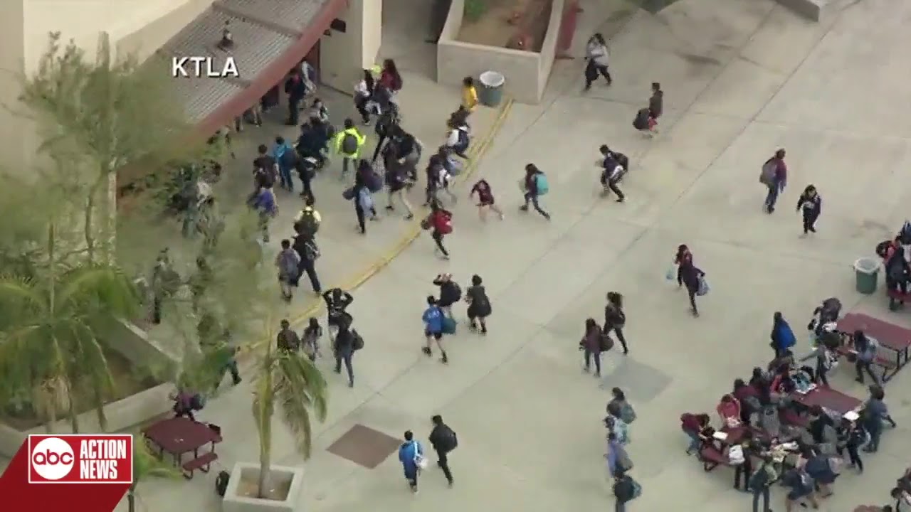High-speed chase of stolen car suspect ends at California high school
