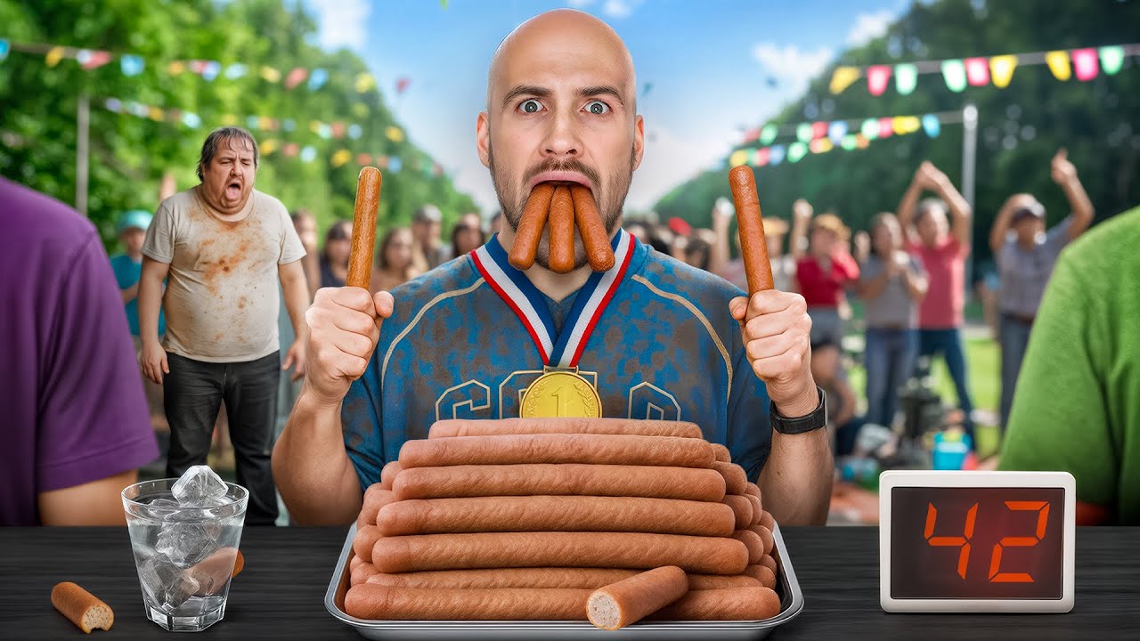 Ik deed mee aan FRIKANDELLEN EETWEDSTRIJD! (Er werd gekotst)