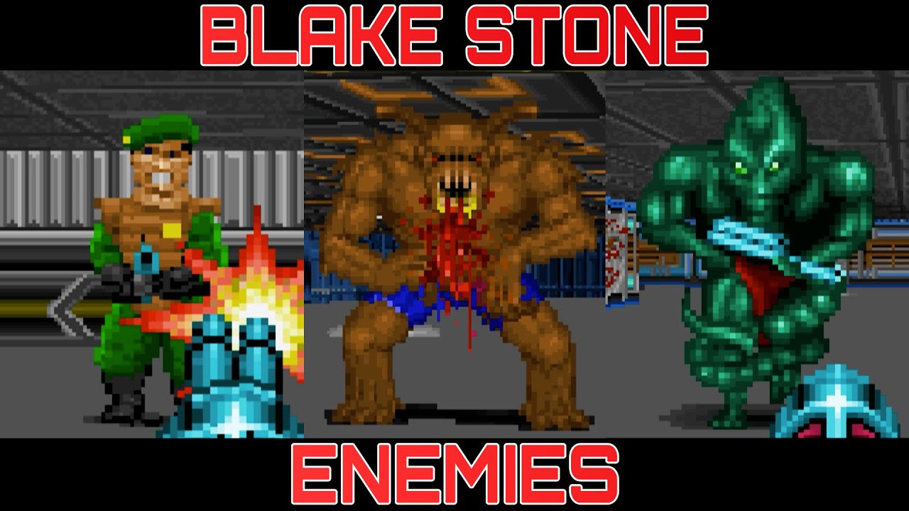 Боссы и враги в игре Blake Stone
