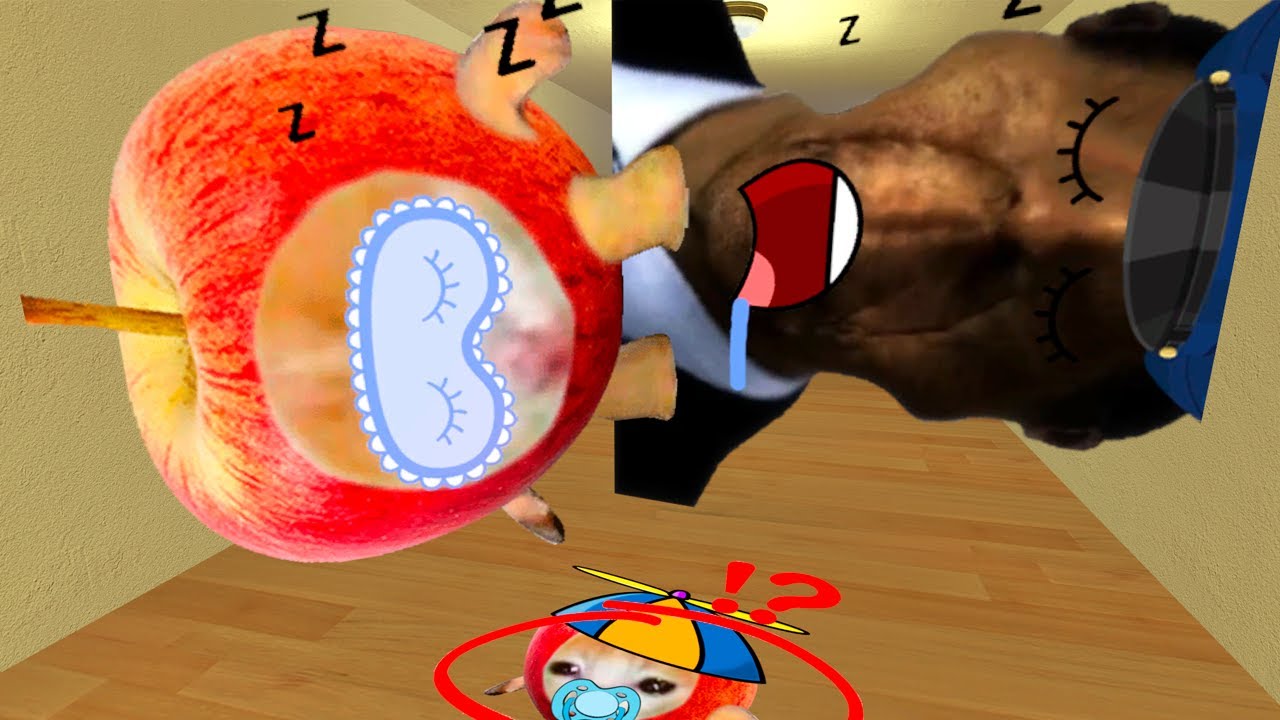I Trying To Find Baby Apple Cat From Sleepy Apple Cat And Sleepy Obunga Policeman
