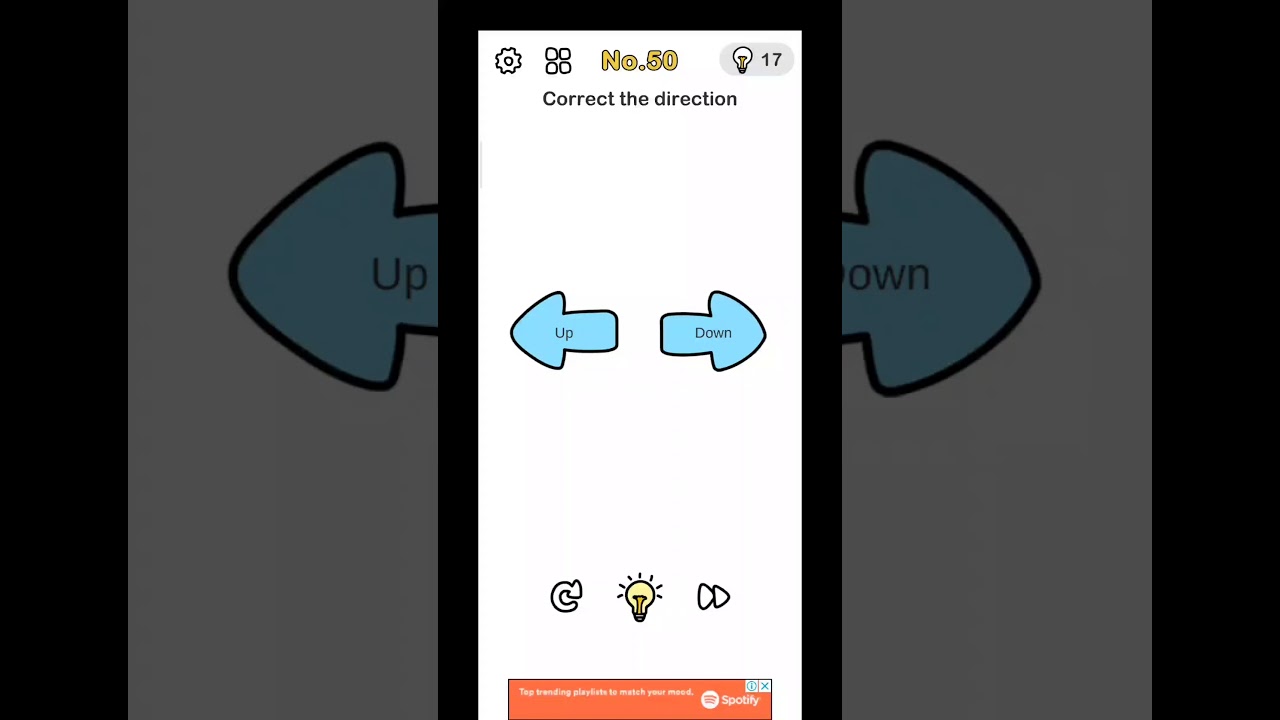 #Answerbrainoutlevel50 Brain Out Level 50 Puzzle - Correct the direction #BrainOutGaming