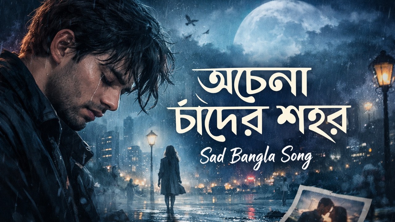 অচেনা চাঁদের শহর | Acena Cader Sohor | Bangla Sad Song | MR Creator Bangla