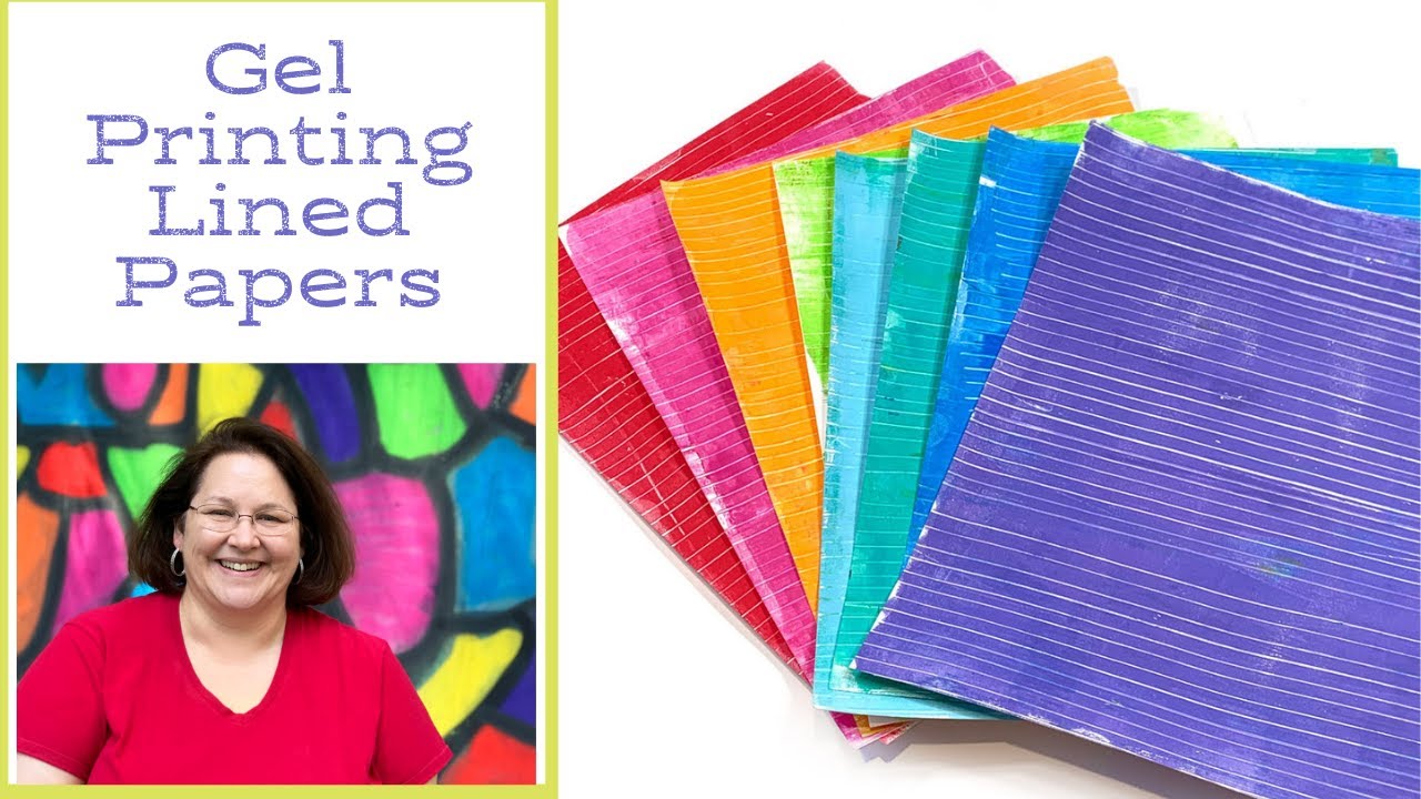 Make Your Own Lined Papers with a Gel Press Plate