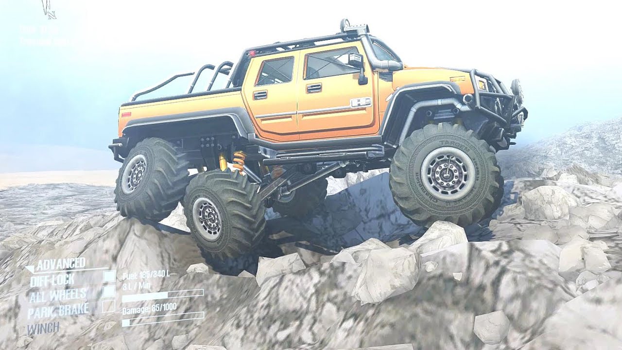 Hummer 6x6 Epic Rock Crawling - Mudrunner