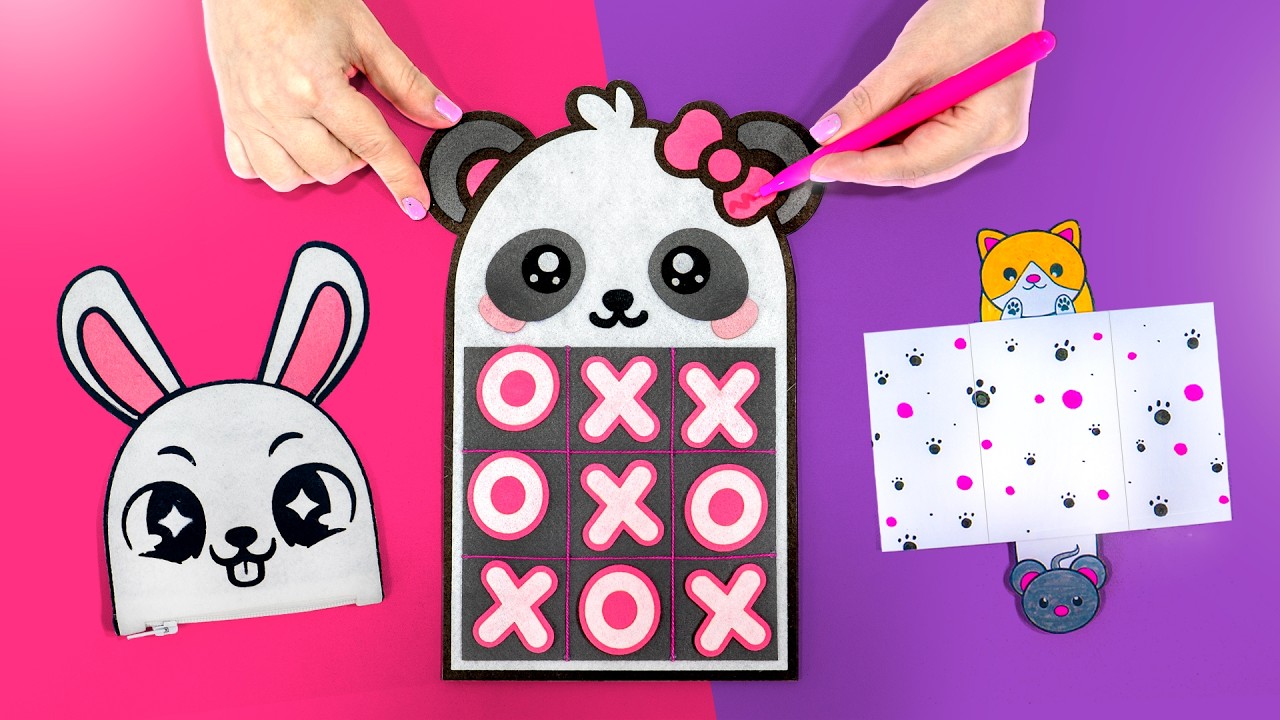 IDEIAS CRIATIVAS KAWAII🎨 Gatinho, Panda, Coelhinho e Flocão