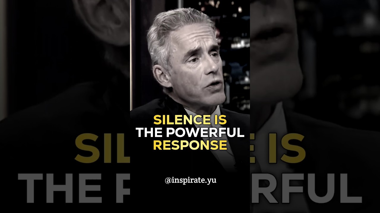 Молчание &mdash; самый сильный ответ &mdash; Джордан Петерсон #jordanpeterson