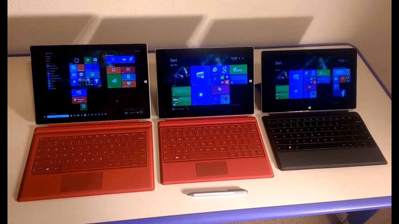 Surface Pro 3 vs Surface 3 vs Surface 2 : Highlights and differences