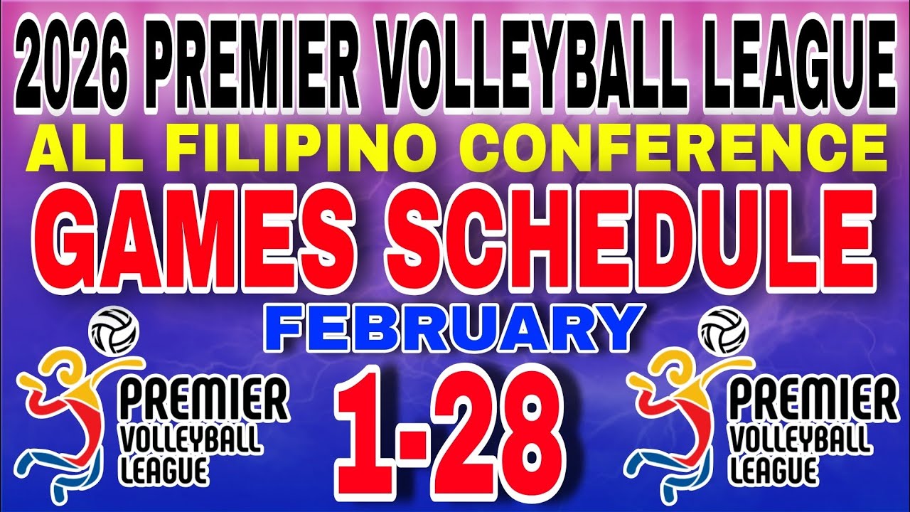 2026 PVL All Filipino conference games schedule January 31 to February 28, 2026
