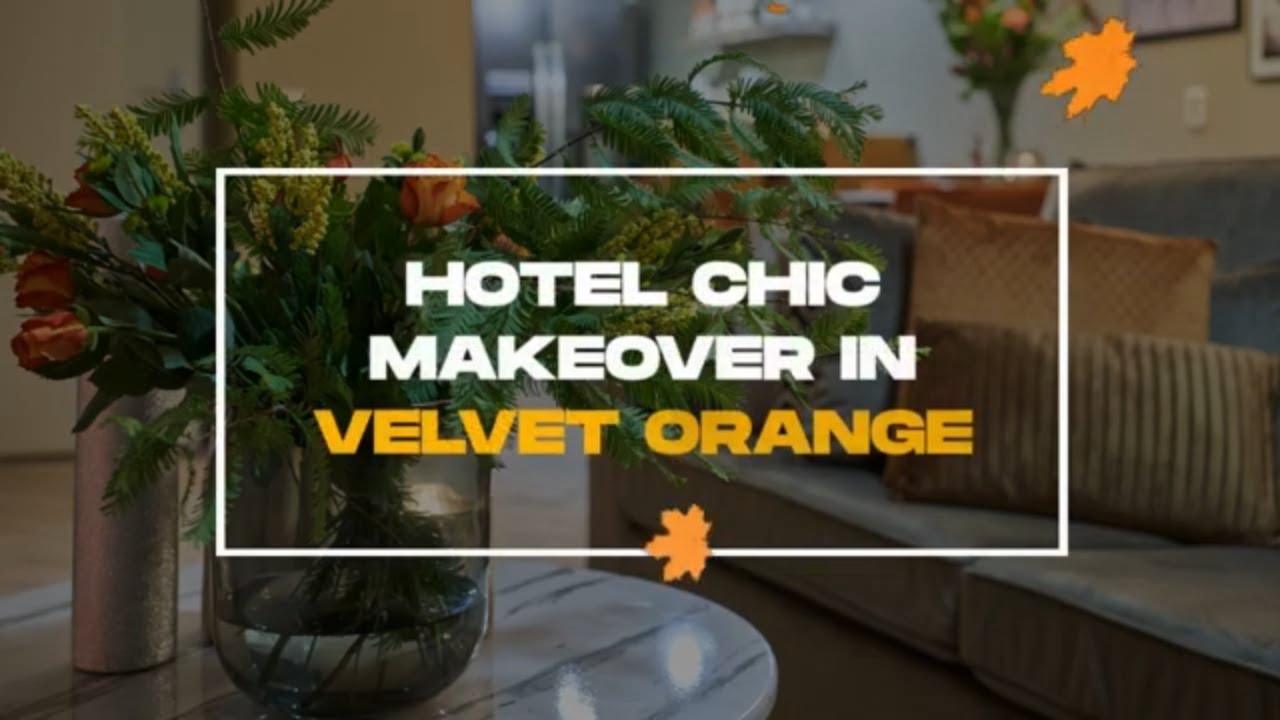 Hotel Chic Makeover: Luxe Interieur & Tuin met Warme Oranje Tinten | Herfstinspiratie 2023!