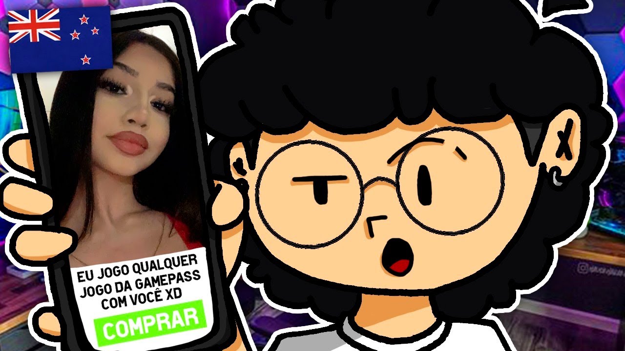 Paguei uma Gringa para jogar jogos comigo... Mas eu não sei falar inglêsKKKKK 😵‍💫