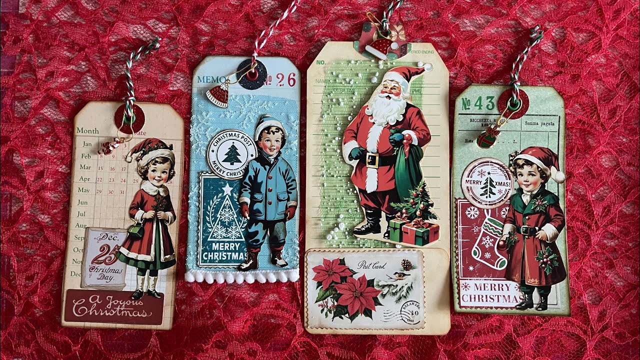 Quick & Easy Christmas Tags for Gifts or Journals! Let’s use our supplies!  #stackyourstash