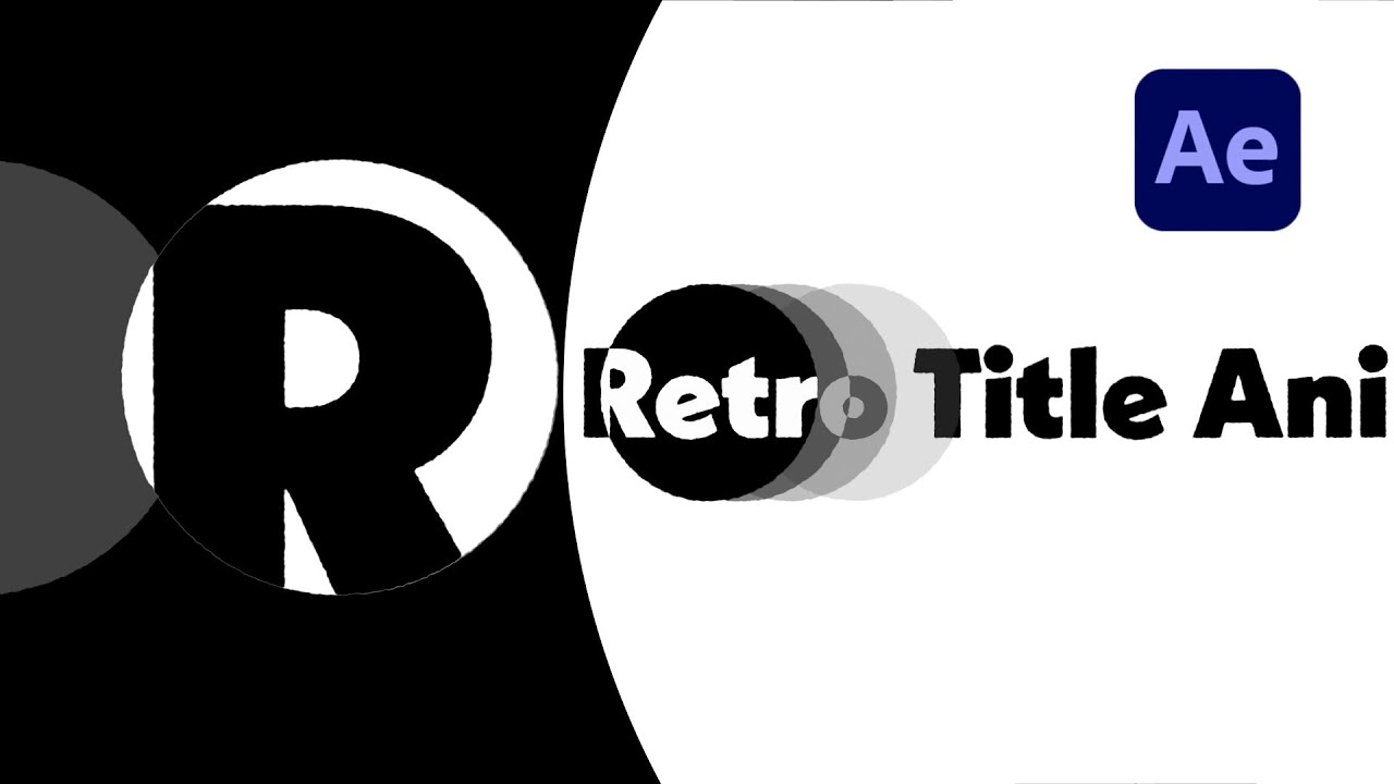 Retro Title Animation | After Effects Tutorial