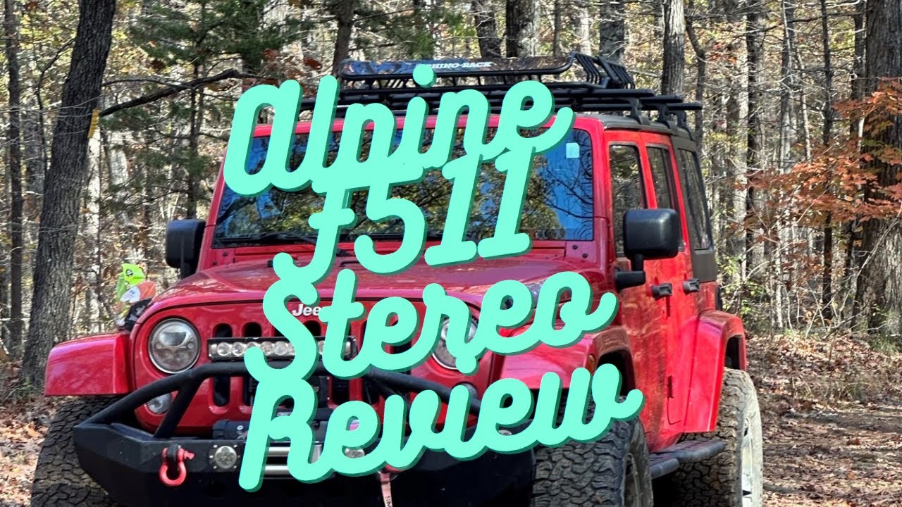 Alpine Stereo installed in Jeep Wrangler