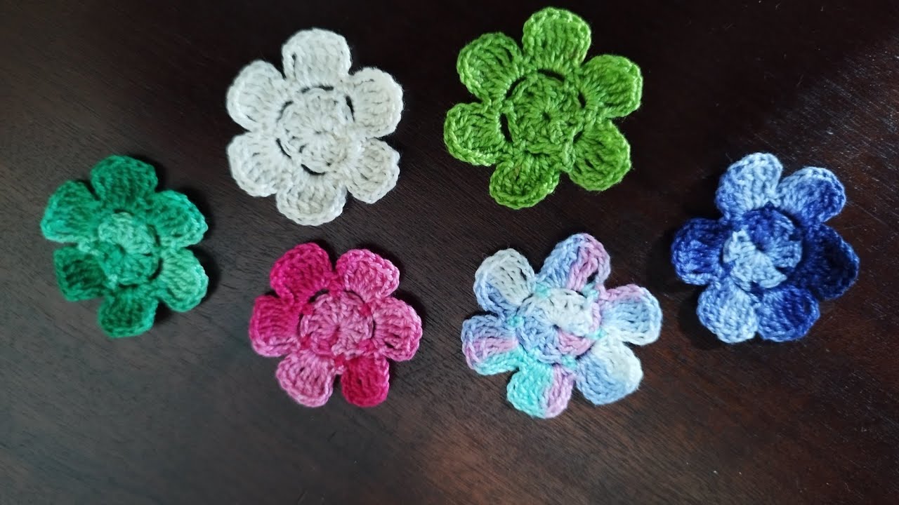 Florzinha simples de crochê, passo a passo 🧶