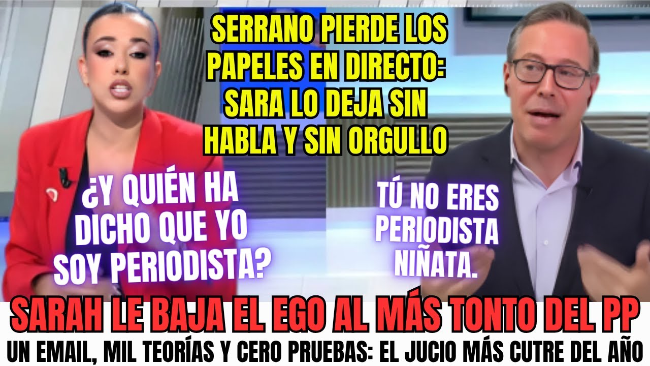 El momento más tenso del juicio mediático Serrano se enreda en su propio veneno