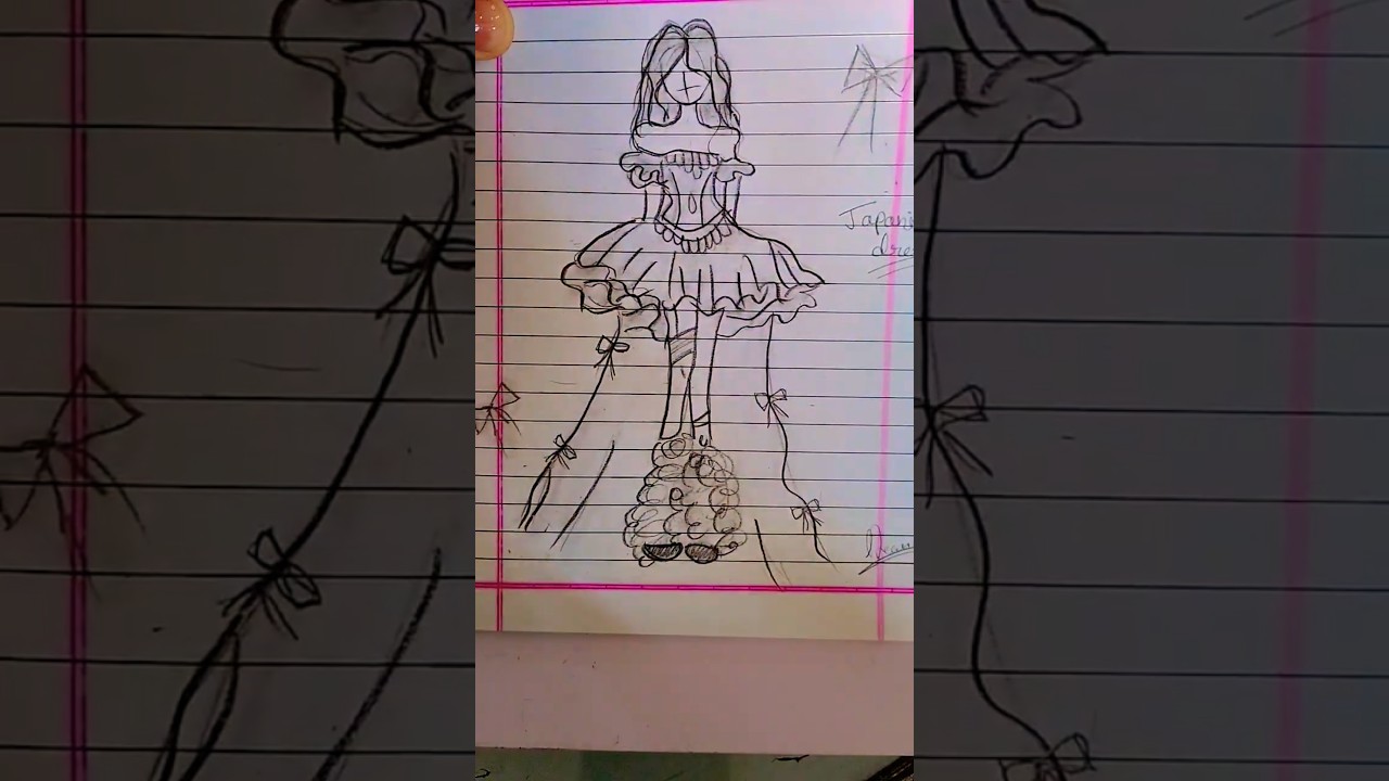aesthetic dresses drawing 🌷😍 