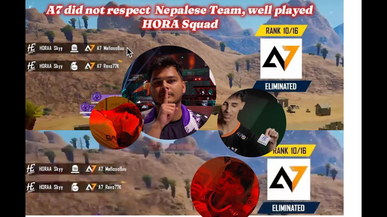HORAA Esports 🇳🇵Responds to #A7’s Disrespect at PMWC#cr7horaa #pubgmobile #horaaesports #chemistplay