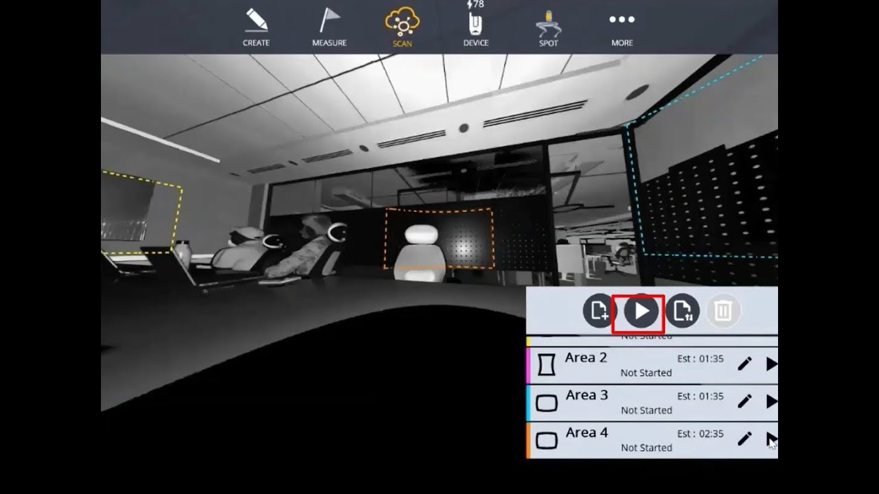 Area Scan with Trimble X7