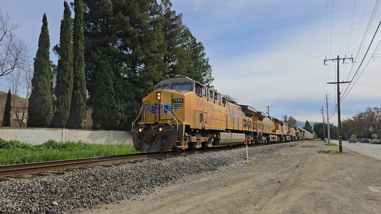 Union Pacific MOAOA at Fremont, CA with UP #7089, #7091, #6466, #7933, #6491, and #6635 
