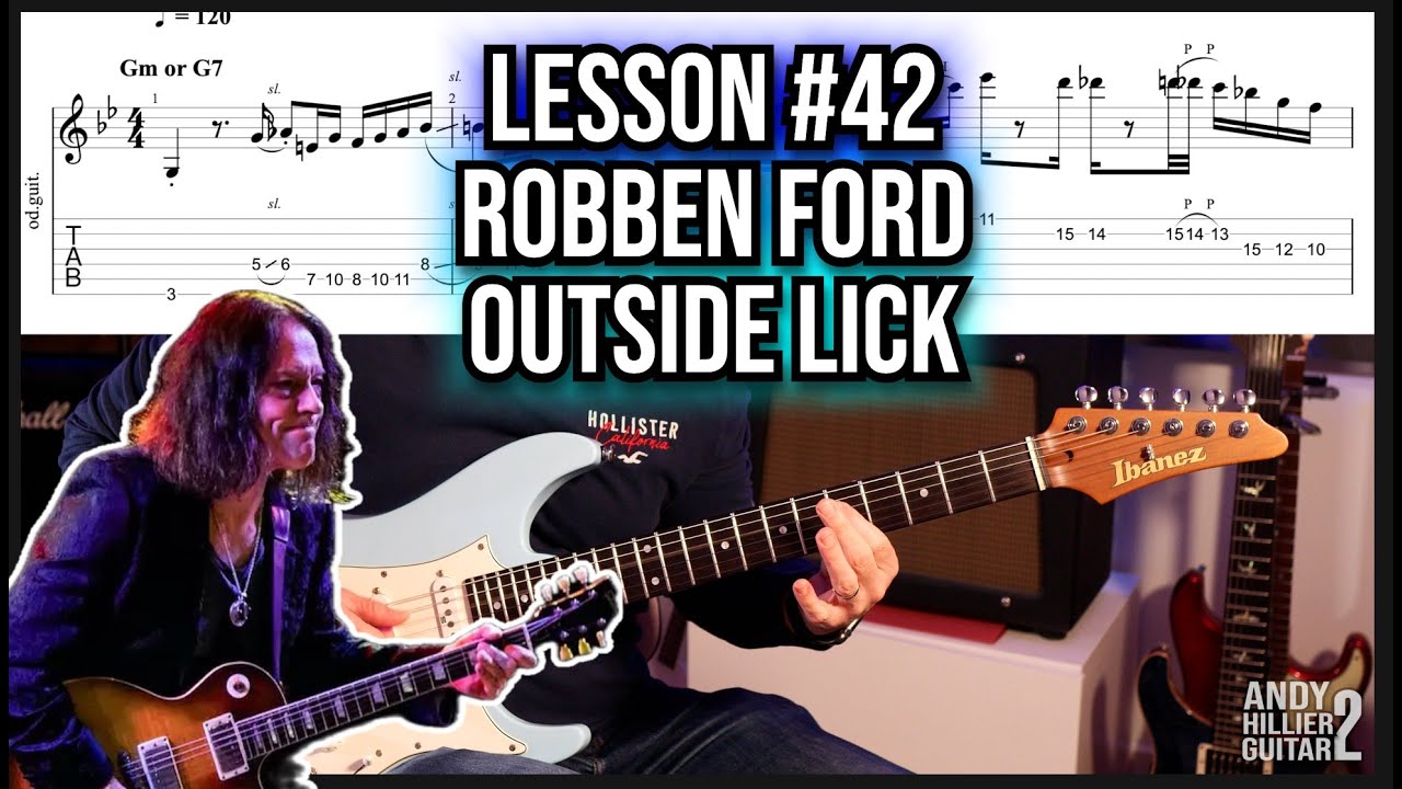 Lesson #42 – Robben Ford Outside Guitar Lick (Miles Davis – Montreux 1986)