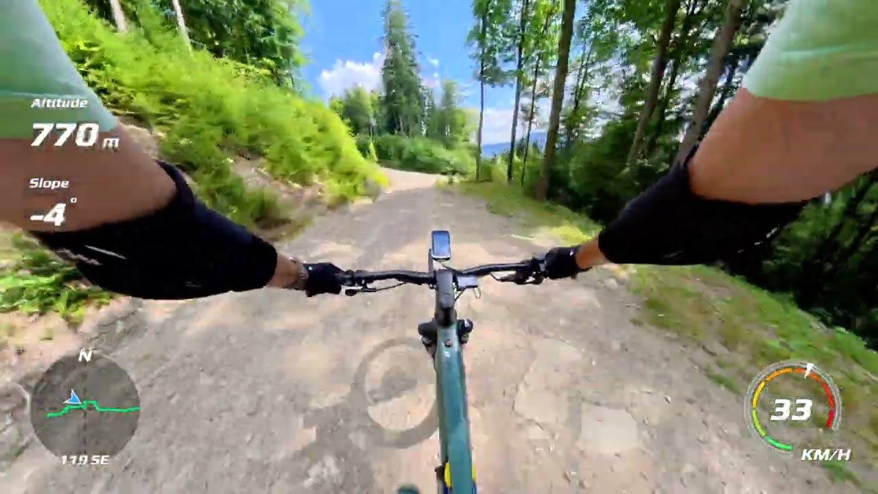 MTB e-bike przejazd Brenna - Łodygowice