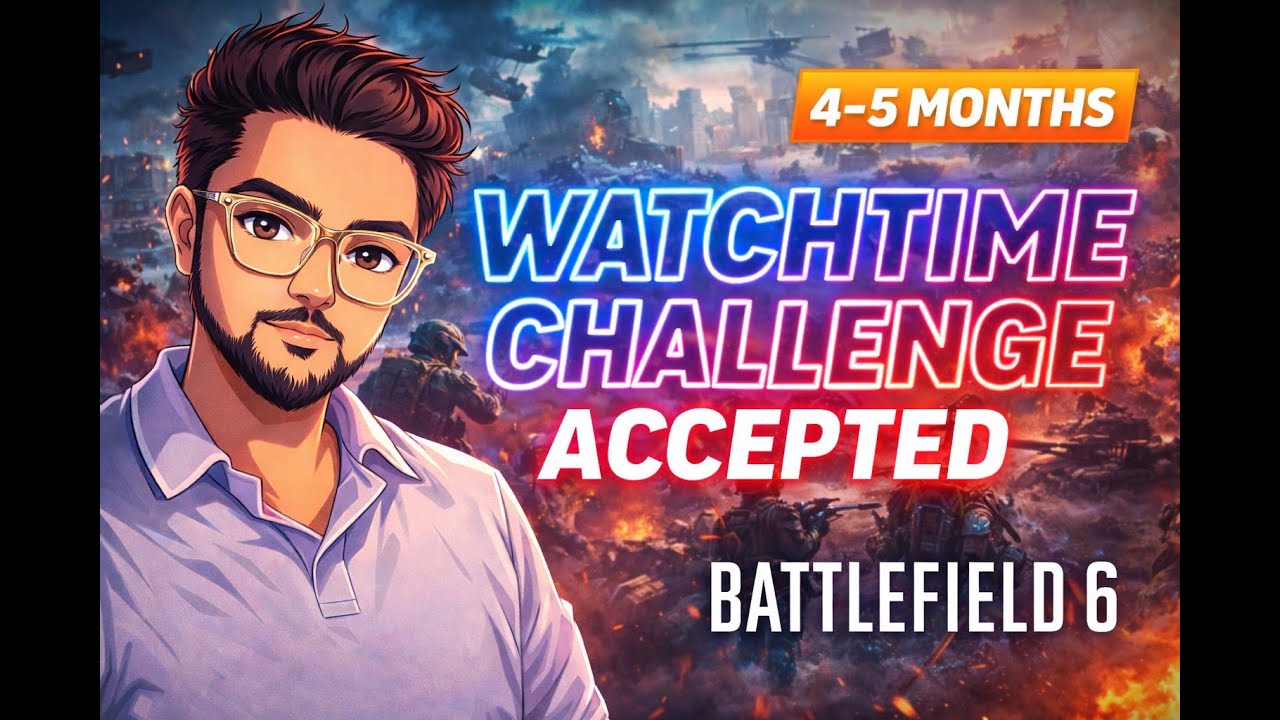 Day 4 watch time Challenge ACCEPTED l GTAV & BF6 in 4 Months