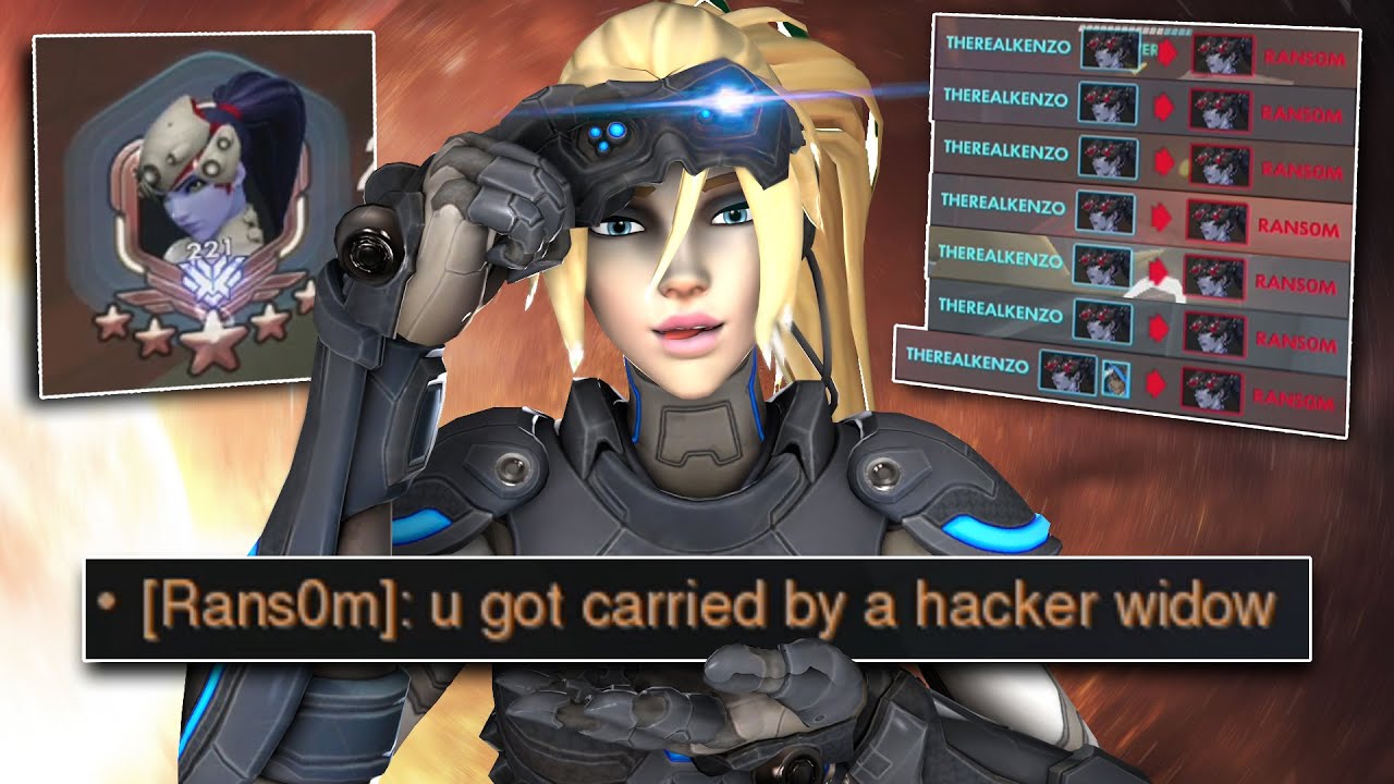 I faced a HACKING Widowmaker that said I was CHEATING after losing - Overwatch