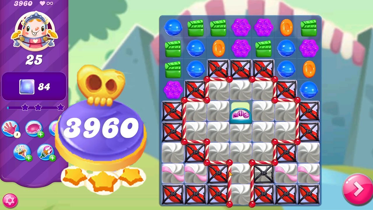 Candy Crush Saga Level 3960 || Hard Level || No Boosters || 3 Stars 🌟🌟🌟
