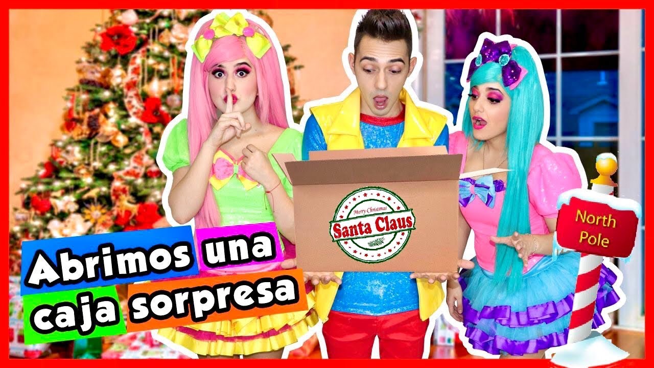 DECORAMOS EL ÁRBOL DE NAVIDAD Y NOS LLEGÓ UNA CAJA SORPRESA/ SHOW PIEDRA PAPEL O TIJERA /MISTERIOSA