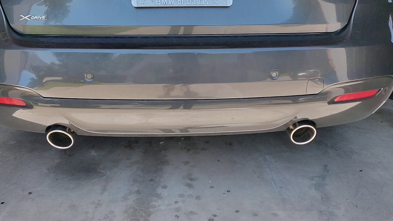 BMW 335i GT stock exhaust w/ resonator delete