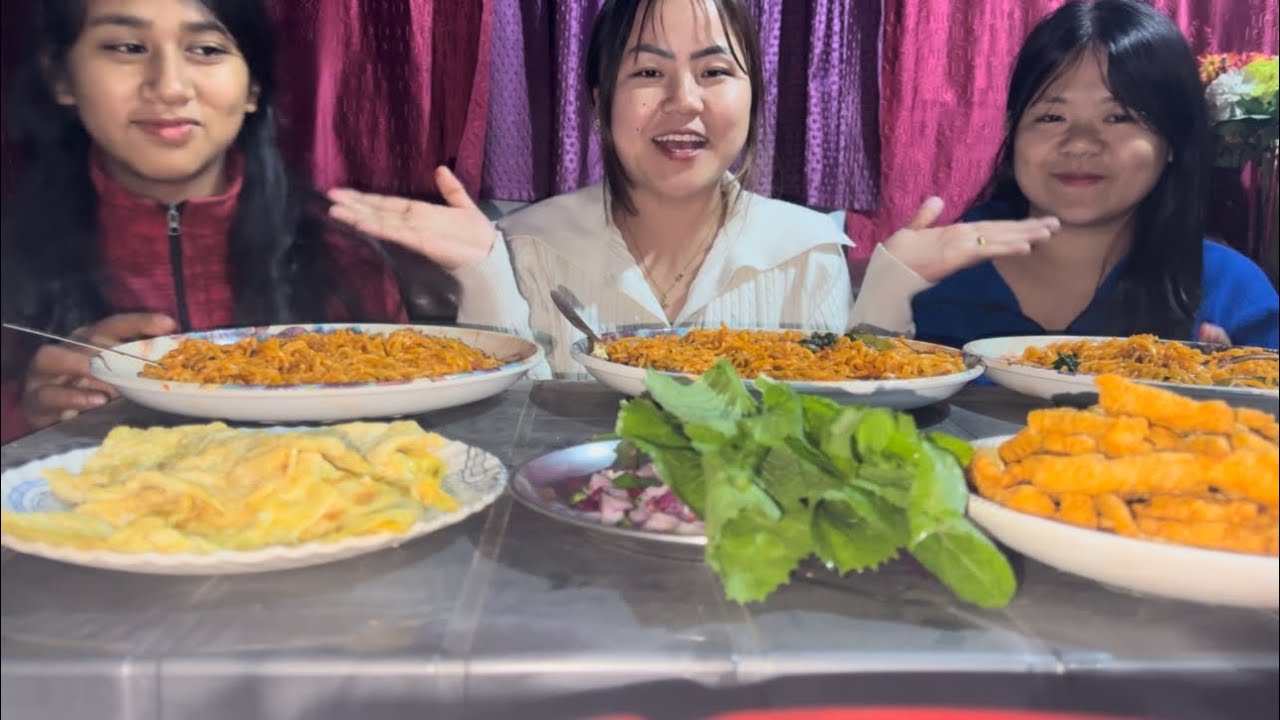 First MOKBANG video with my sister’s 😊👌🤤