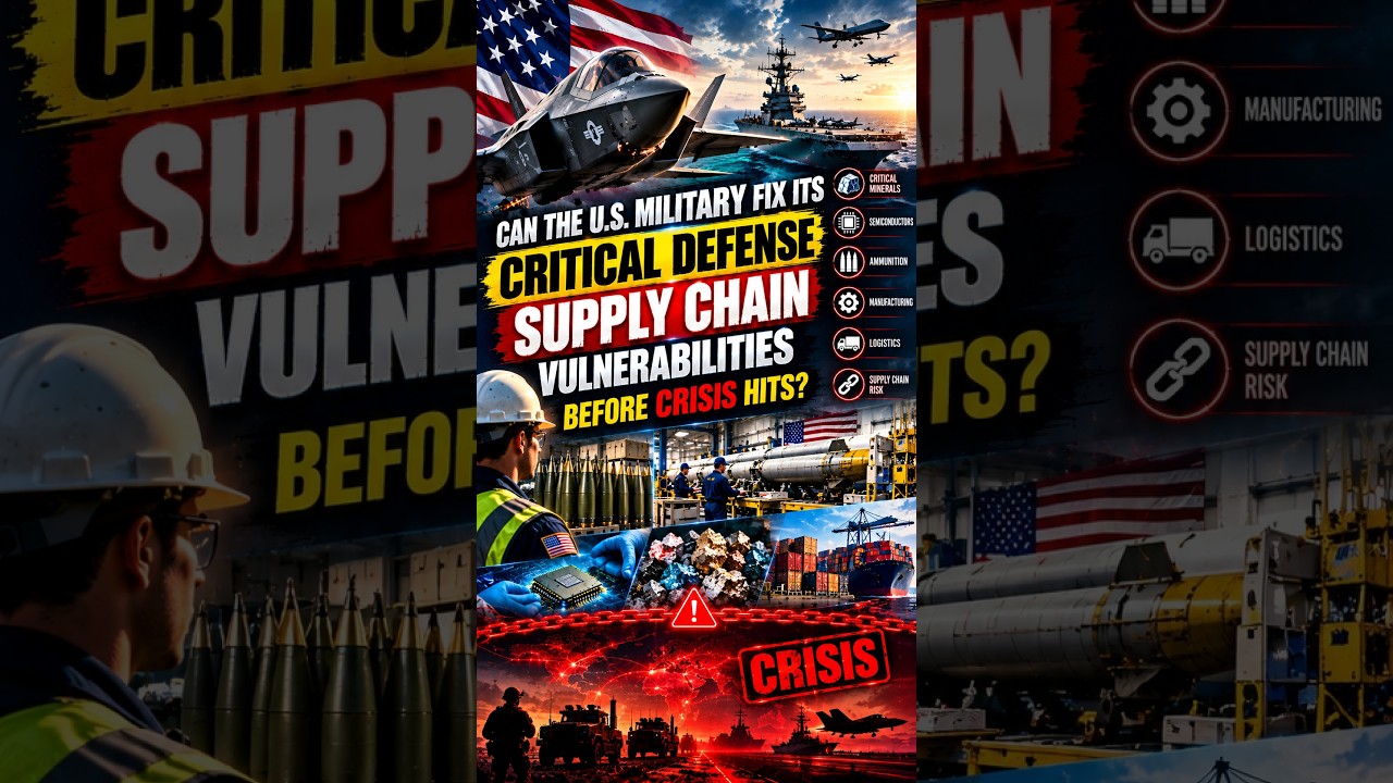 Can the U.S. Military Fix Its Critical Defense Supply Chain Vulnerabilities Before Crisis Hits?