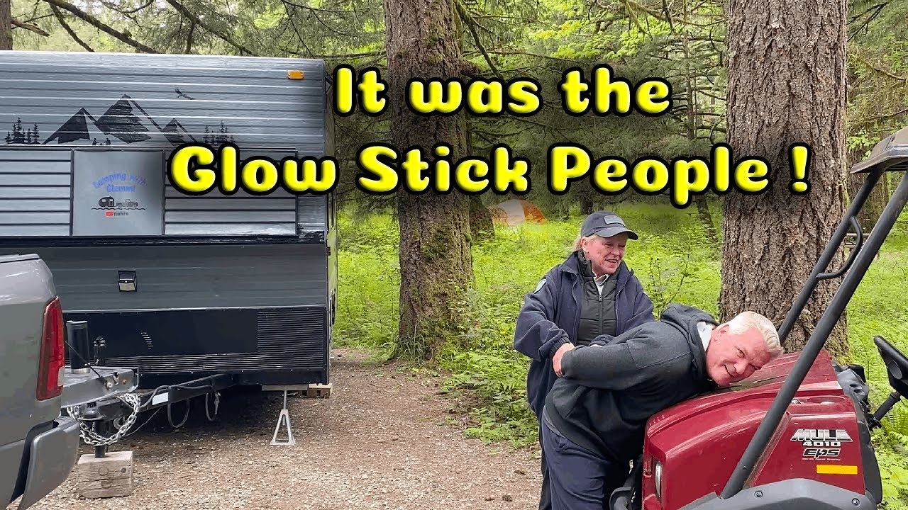 Camping with friends and glow sticks could equal trouble