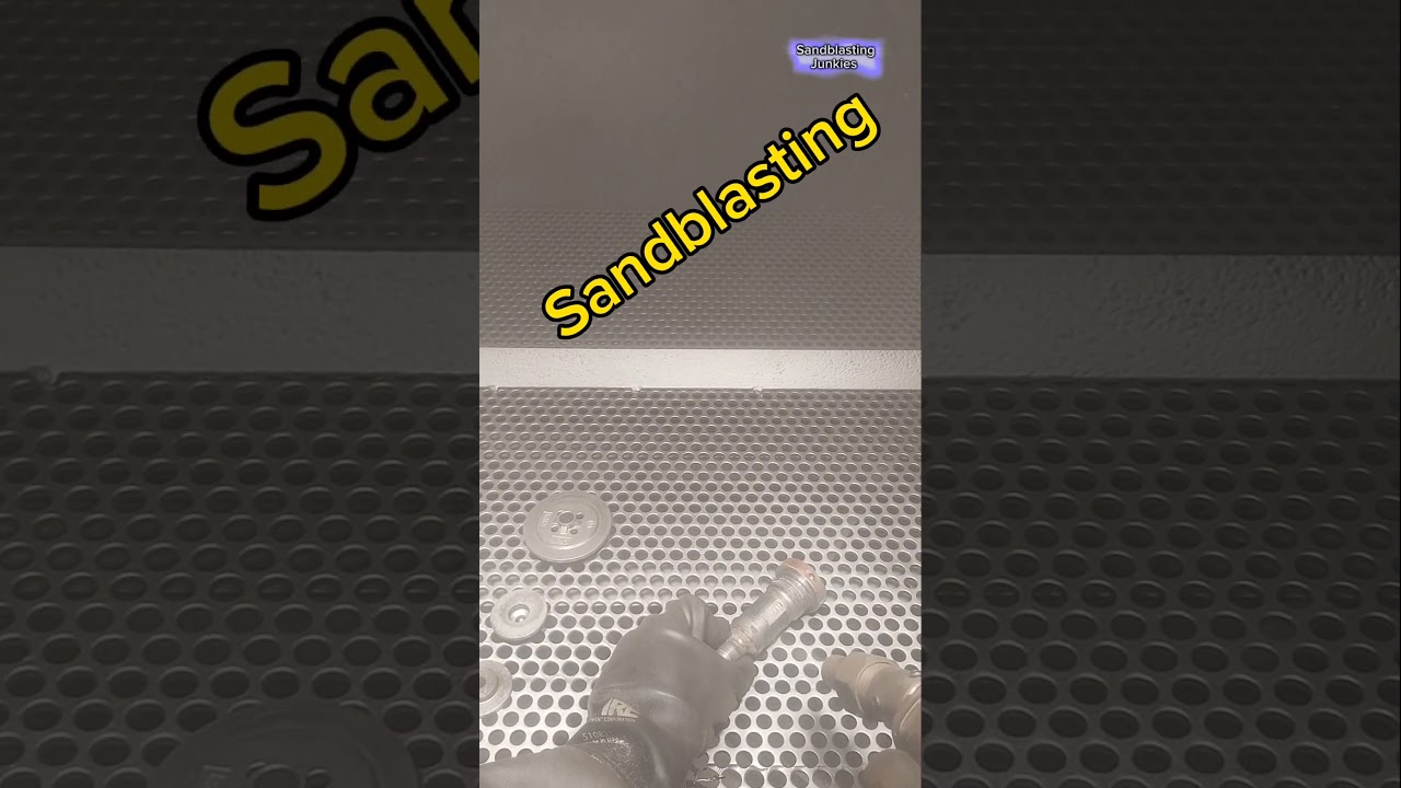 fully Sandblasting a  Safety Valve nozzle 