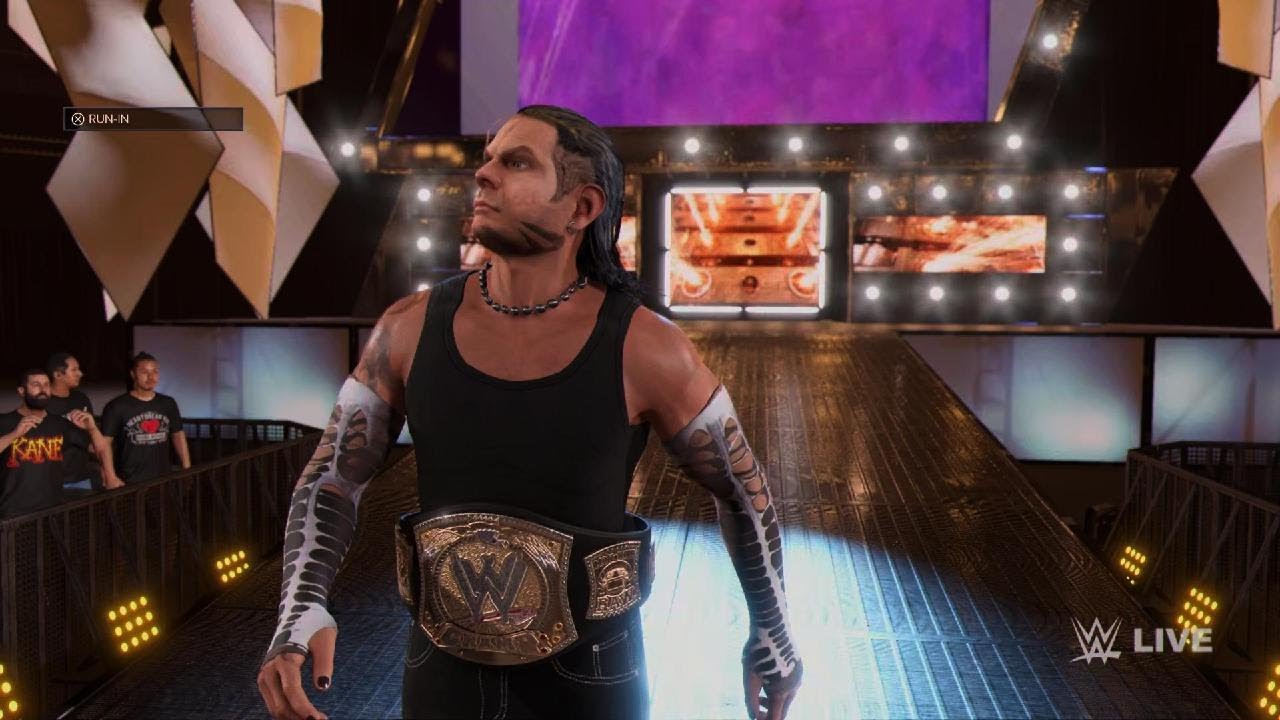 WWE 2K24 Jeff Hardy vs Kurt Angle