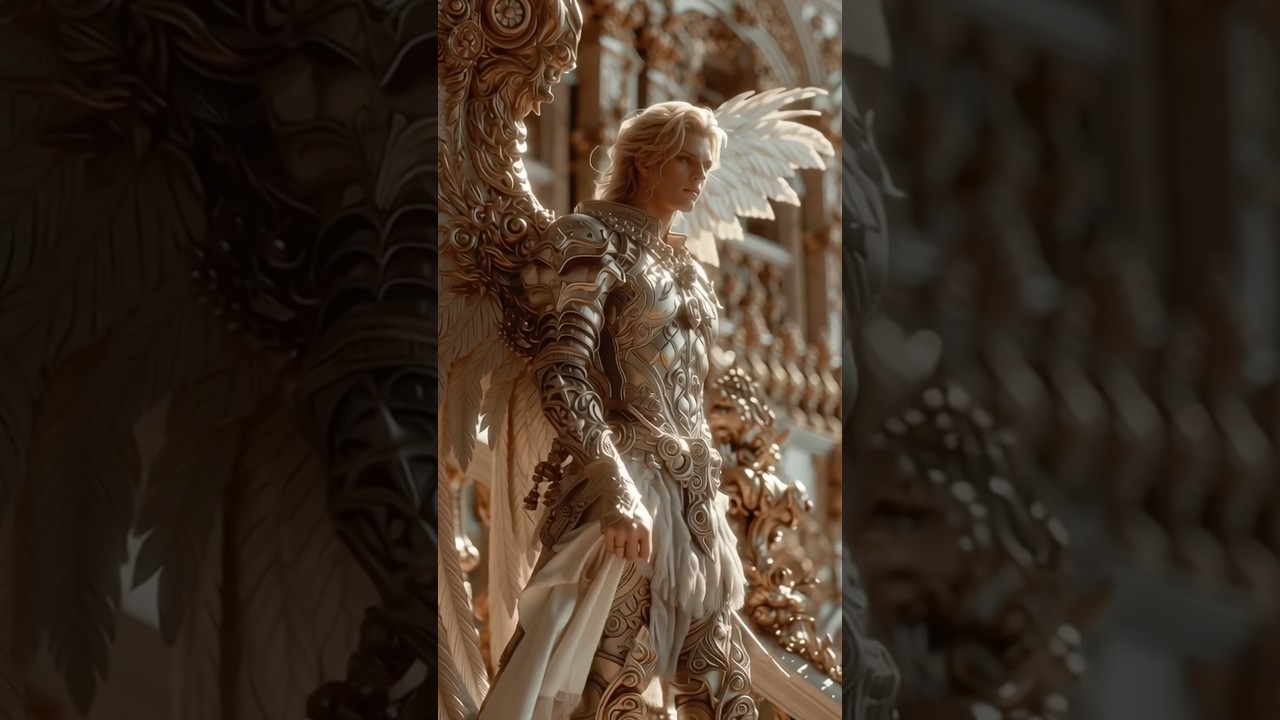 On the Heavenly Stairs III 🪽🤍 Twelve Celestial Angels #angel #archangels #aiart #celestial