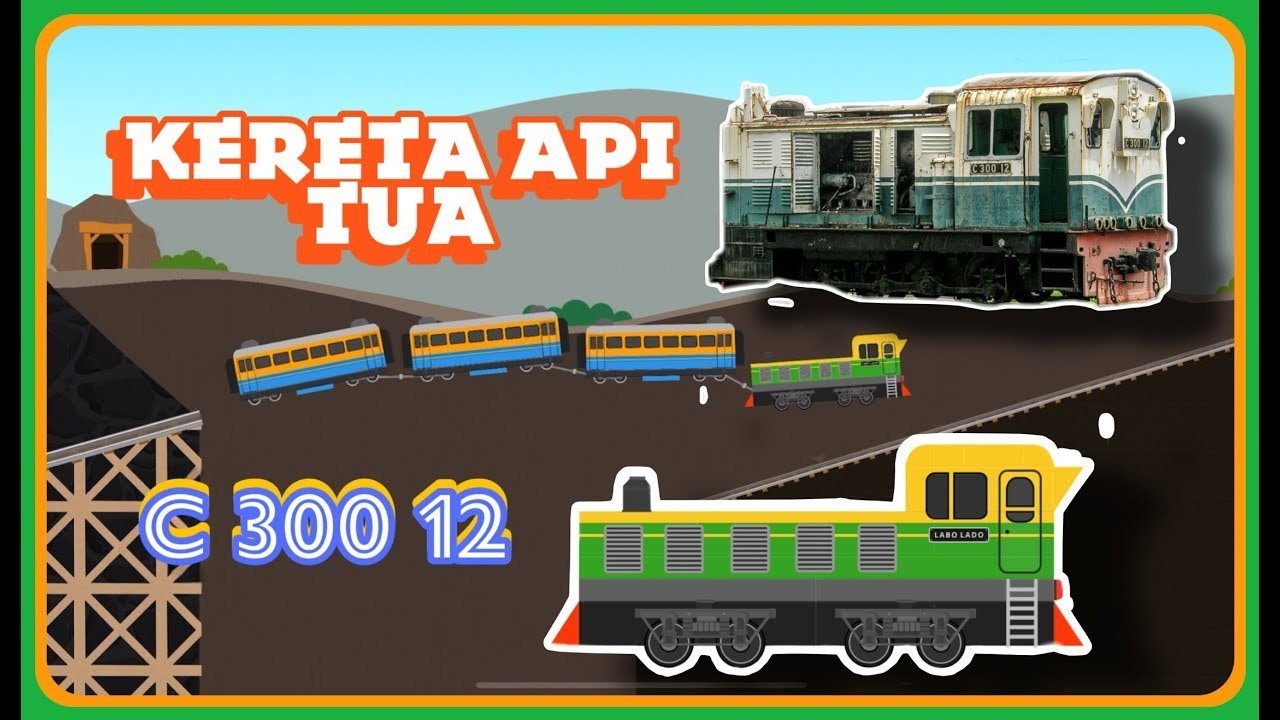 Membuat Lokomotive Tua C300 12 - Labo Brick Train