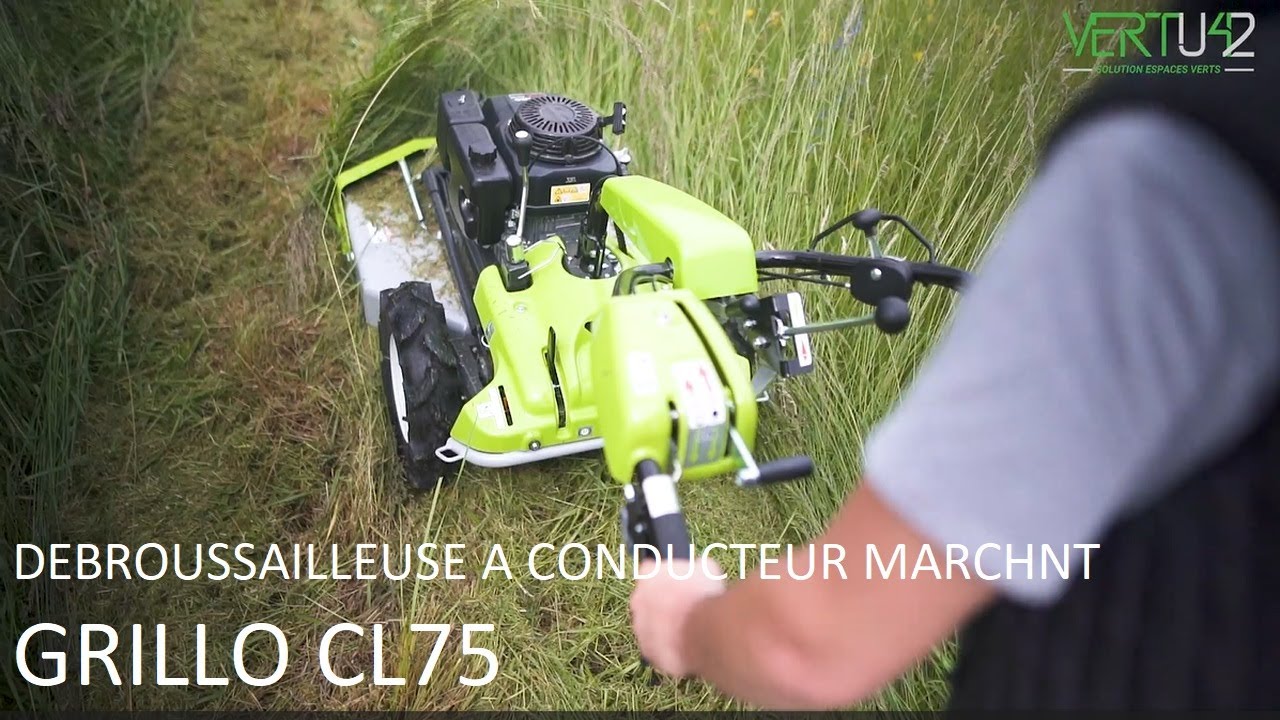 🎥 Présentation débroussailleuse à conducteur marchant GRILLO CL75 🍃 l VERTU42