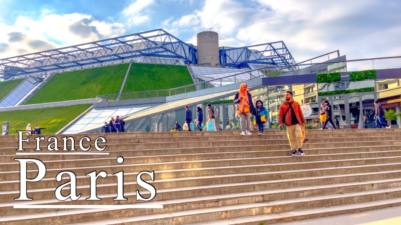 Paris walking  tour Accor Arena visite &agrave; pied de | Paris 4K |- sports arena in paris, france