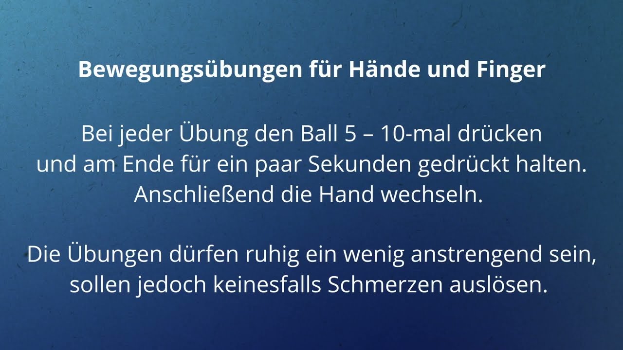 Handtraining &ndash; zur Verbesserung der Fingerfertigkeit und Beweglichkeit