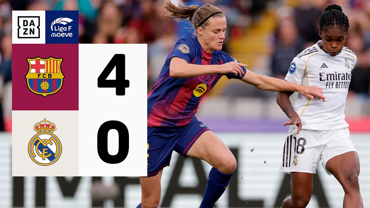 FC Barcelona vs Real Madrid (4-0) | Resumen y goles | Highlights Liga F