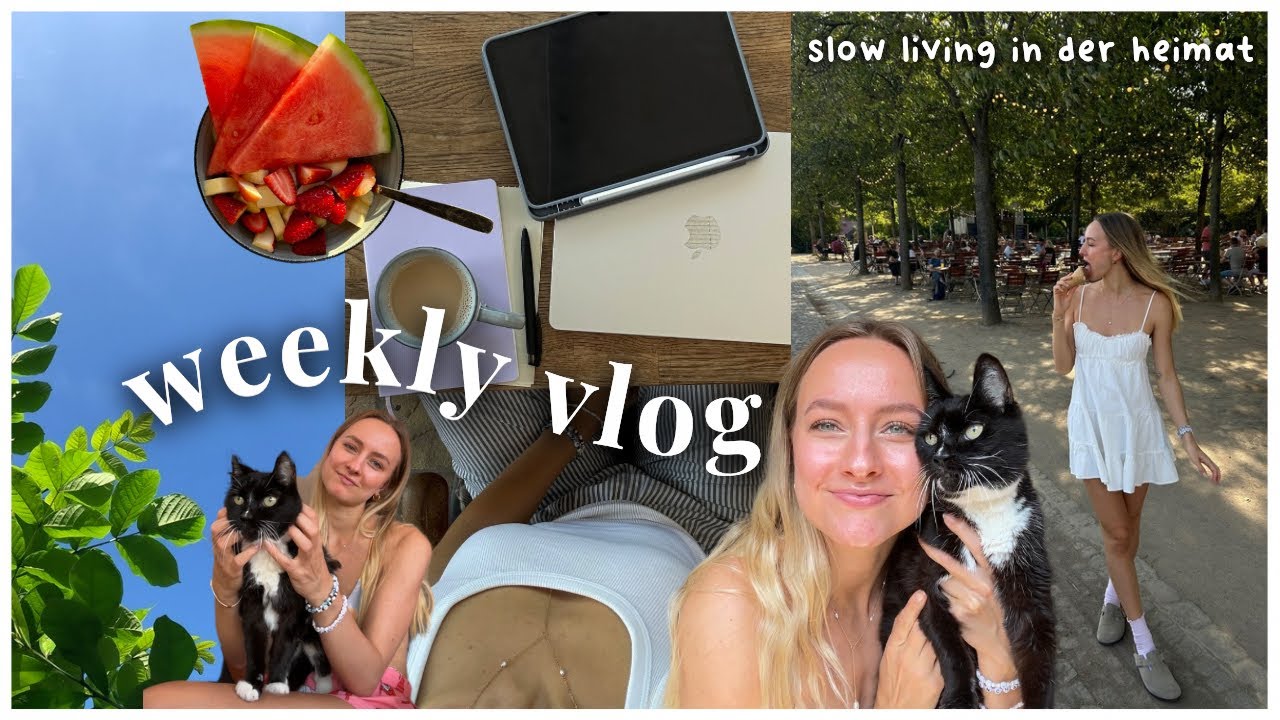 WEEKLY VLOG in der Heimat - House sitting, Oma's Besuchen, Lesen, Garten {Slow Living Alltag}