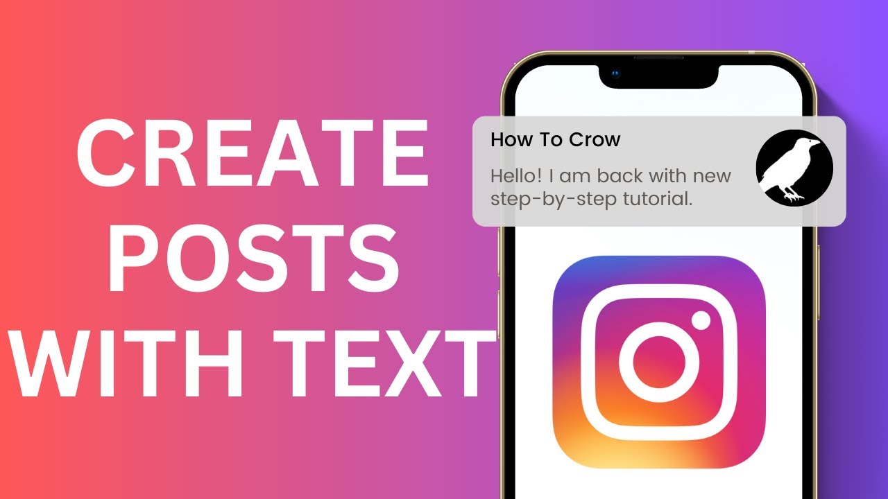 How To Create Instagram Posts With Text
