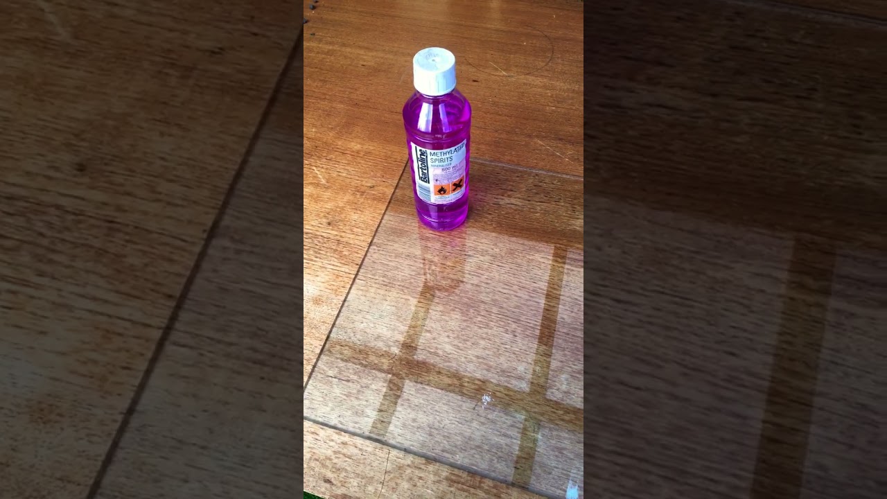 Glass cleaning with methylated spirit- smear free?