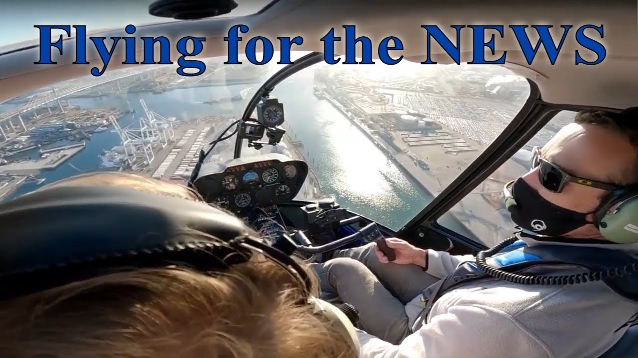 Flying helicopters for the news media, video and photo | Reporting on the Port during Covid-19