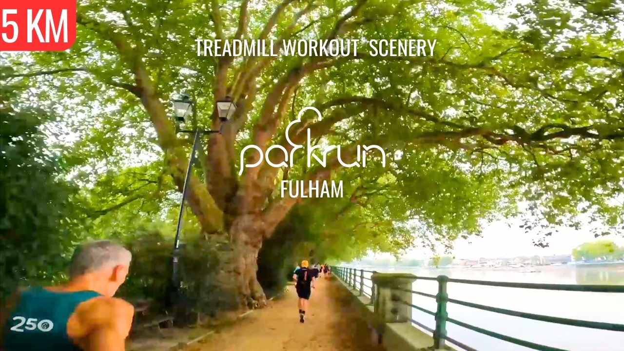 Беговая дорожка Parkrun в Лондоне, Фулхэм Пэлас | Фулхэм Пэлас | Виртуальная пробежка/прогулка ASMR