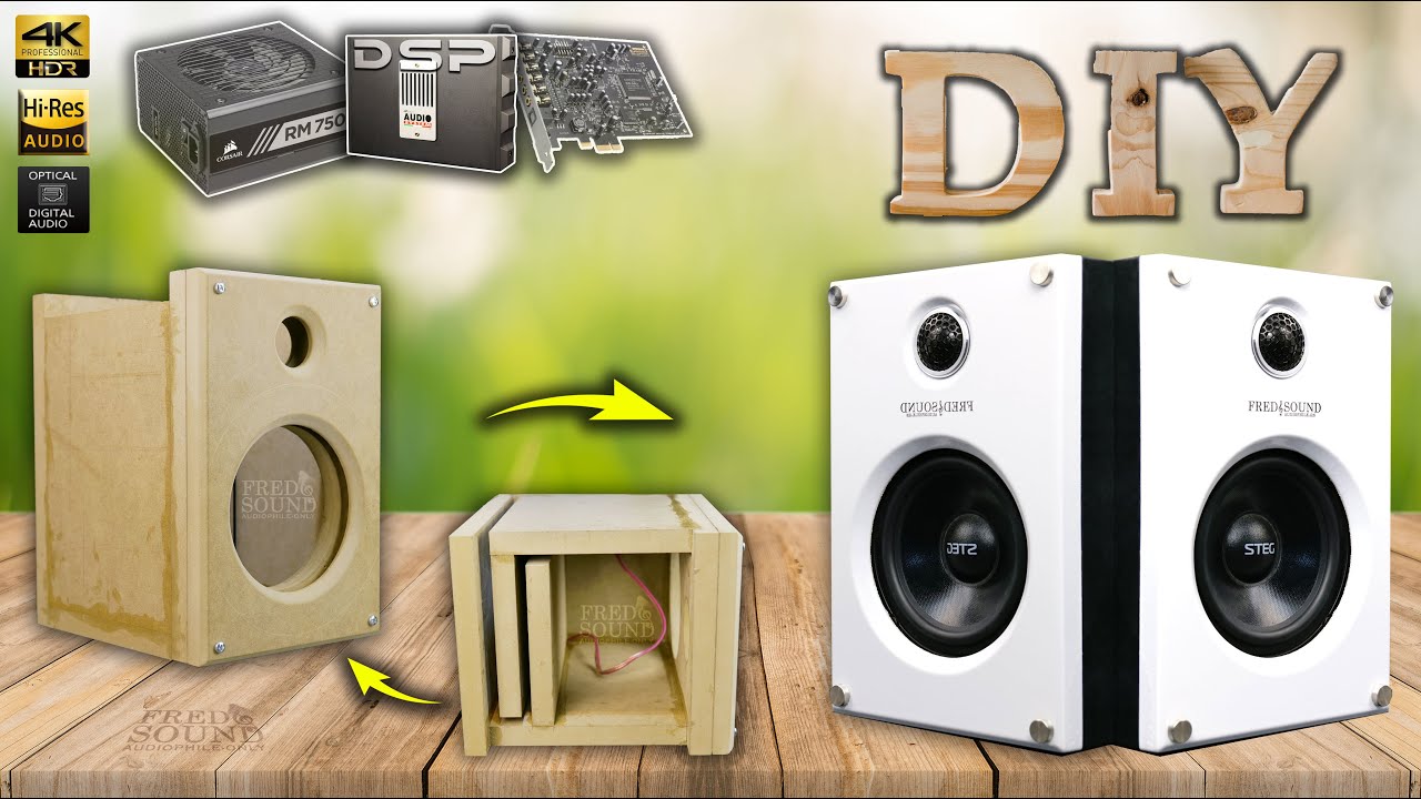 DIY BOOKSHELF SPEAKER BUILD ACTIVE F&S HST-MKI Hi-Fi High-End