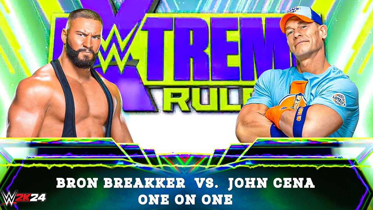 Bron Breakker vs John Cena – The Future vs The GOAT | WWE 2K24 Full Match Highlights