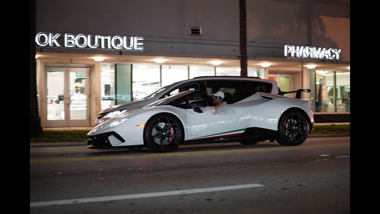 South Beach Supercars - Miami Car Spotting on a Thursday Night