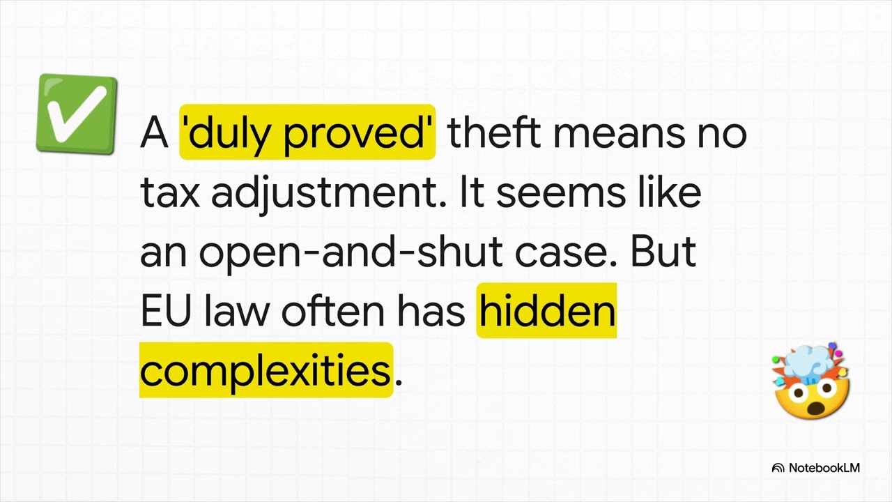 ECJ C-550/11 (PIGI): VAT Deduction Adjustments for Stolen Goods